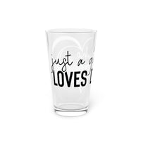 Just a Girl Who Loves Dogs Pint Glass