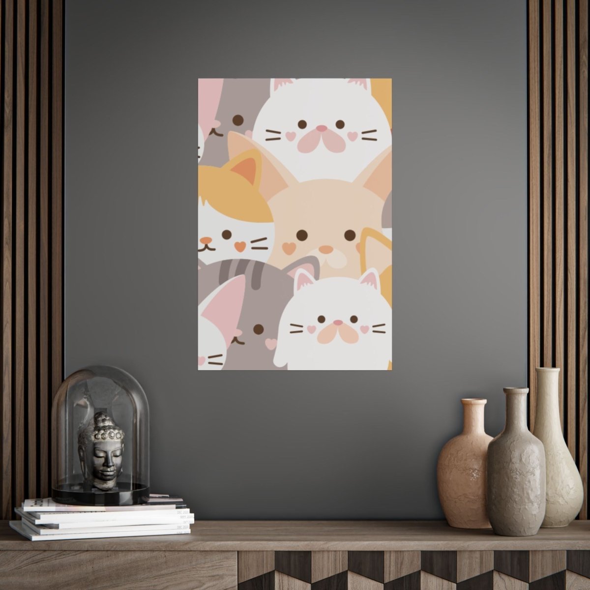 Kitty Crowd Unframed Posters