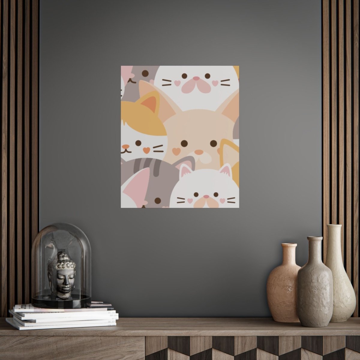 Kitty Crowd Unframed Posters