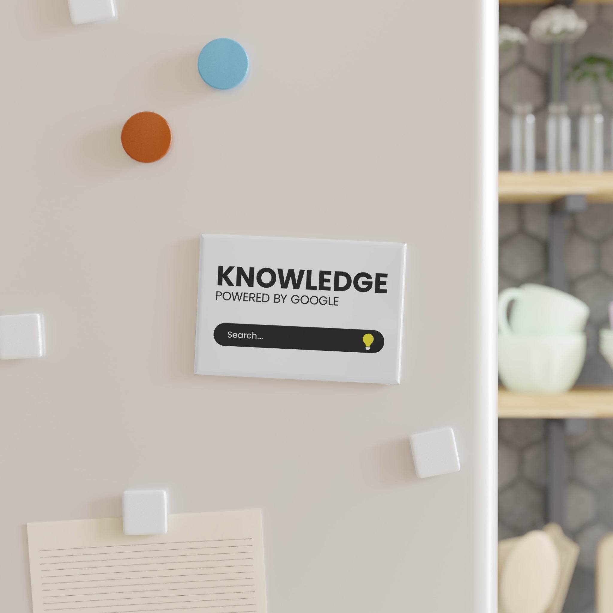 Knowledge Button Magnet Rectangle