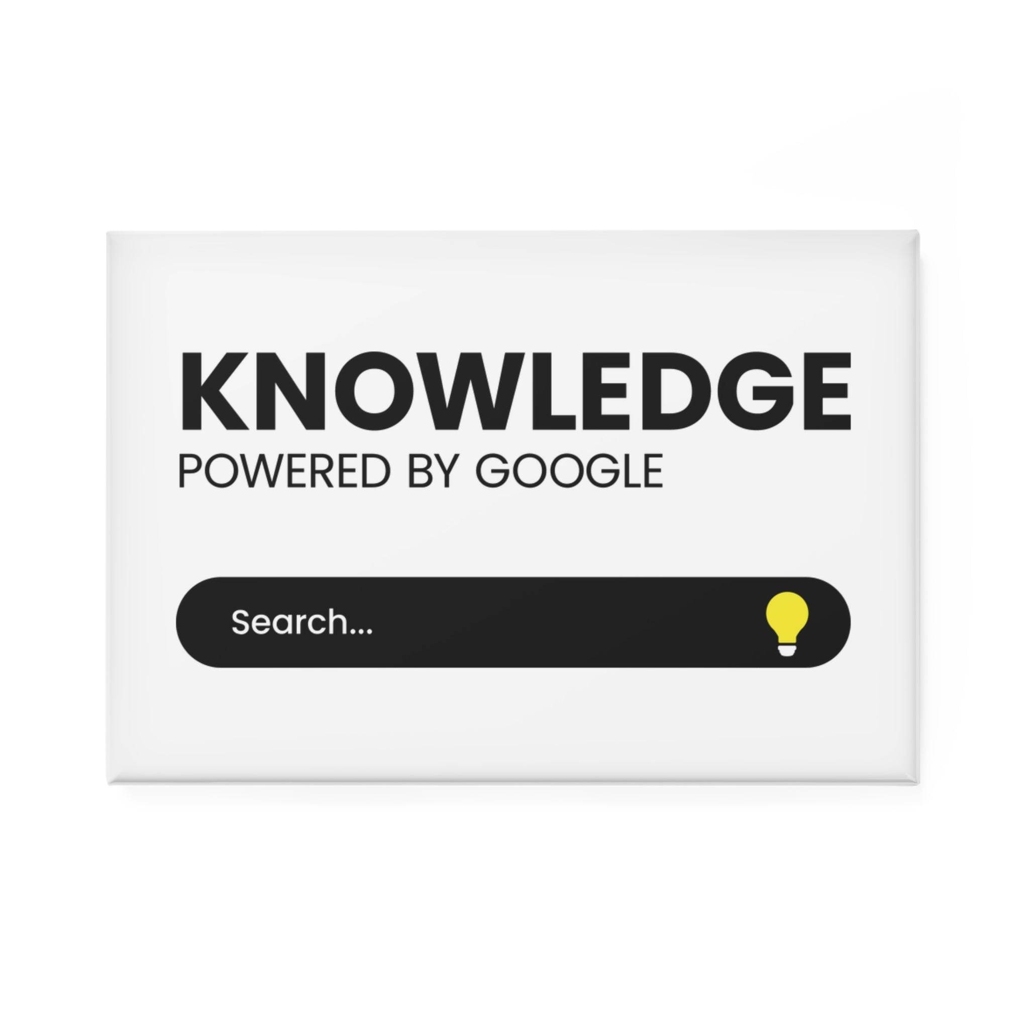 Knowledge Button Magnet Rectangle