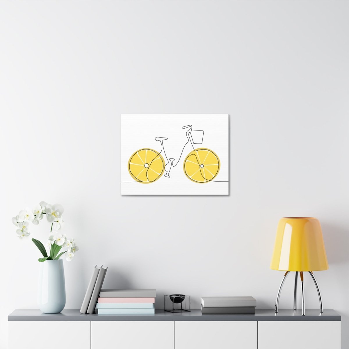 Lemon Ride Stretched Canvas