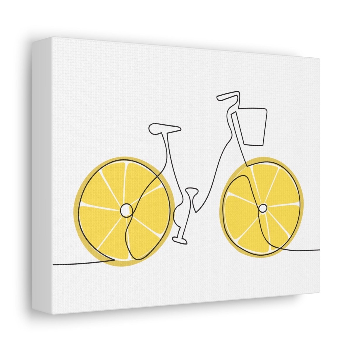 Lemon Ride Stretched Canvas