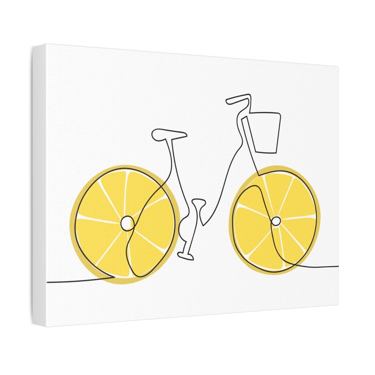 Lemon Ride Stretched Canvas