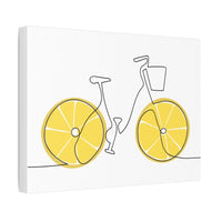 Lemon Ride Stretched Canvas