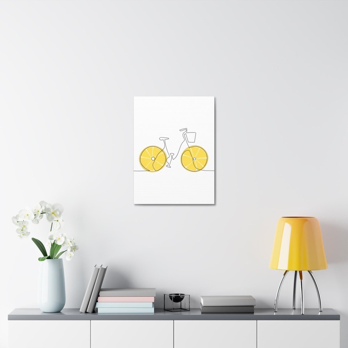 Lemon Ride Stretched Canvas