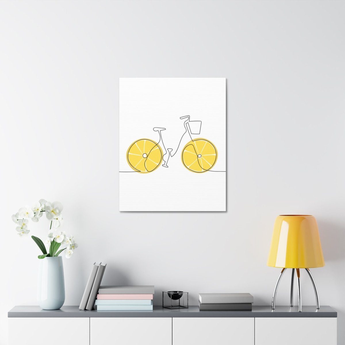 Lemon Ride Stretched Canvas