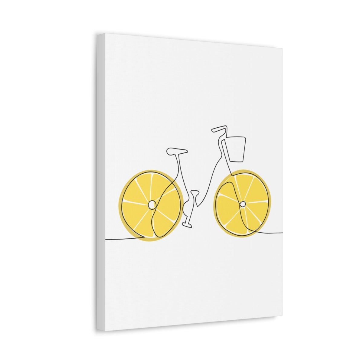 Lemon Ride Stretched Canvas