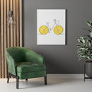 Lemon Ride Stretched Canvas