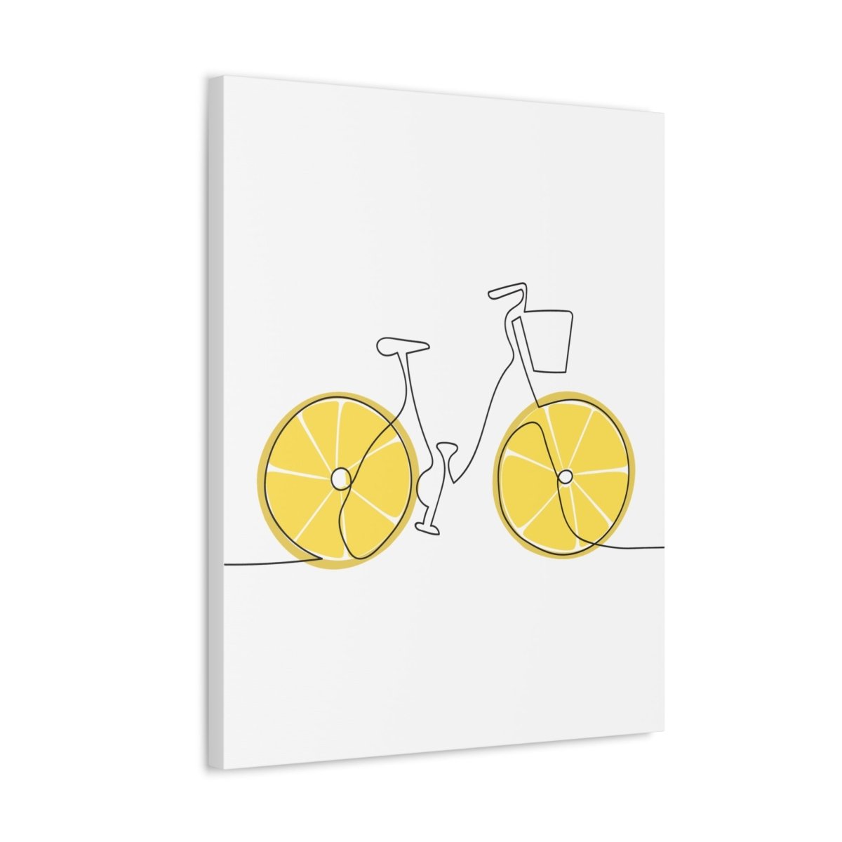 Lemon Ride Stretched Canvas