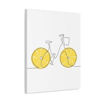 Lemon Ride Stretched Canvas