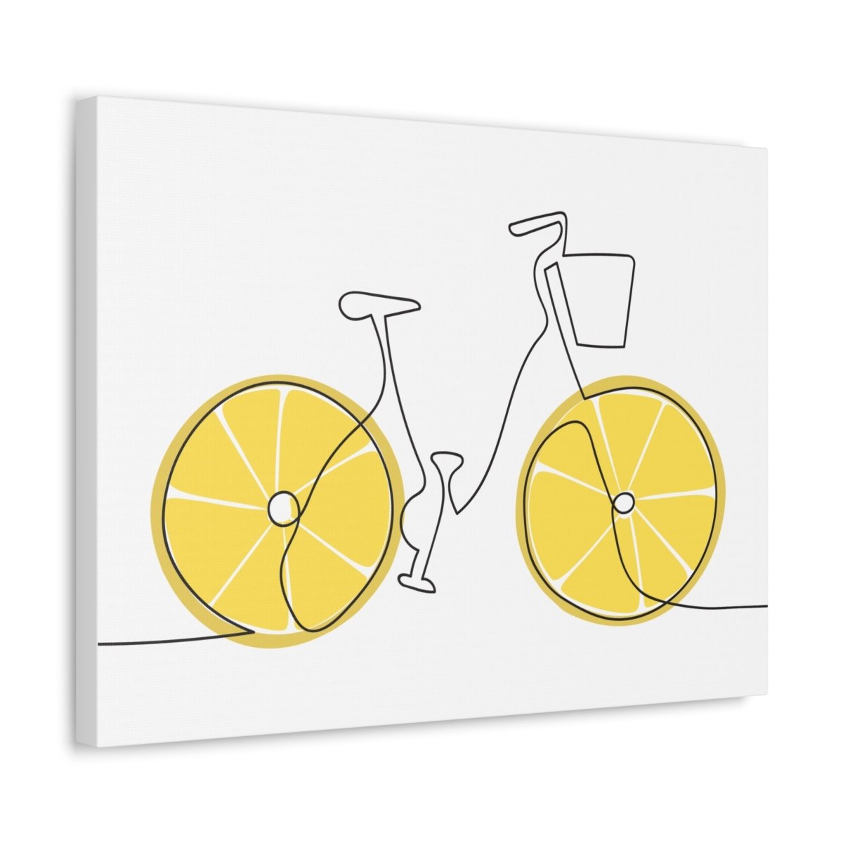 Lemon Ride Stretched Canvas