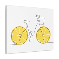 Lemon Ride Stretched Canvas