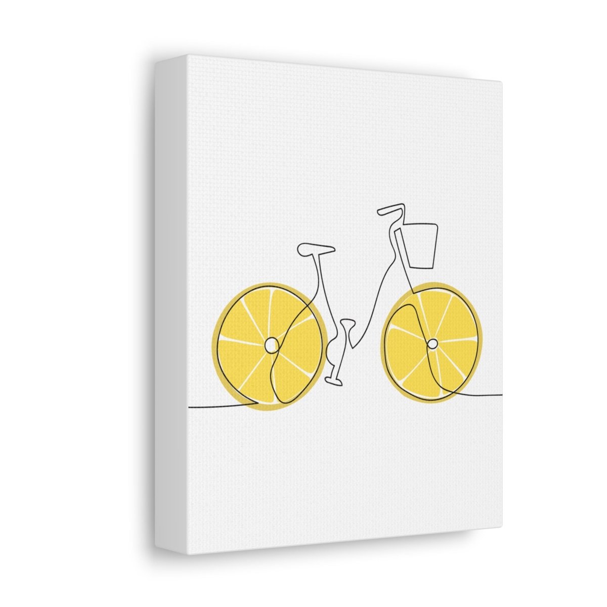 Lemon Ride Stretched Canvas