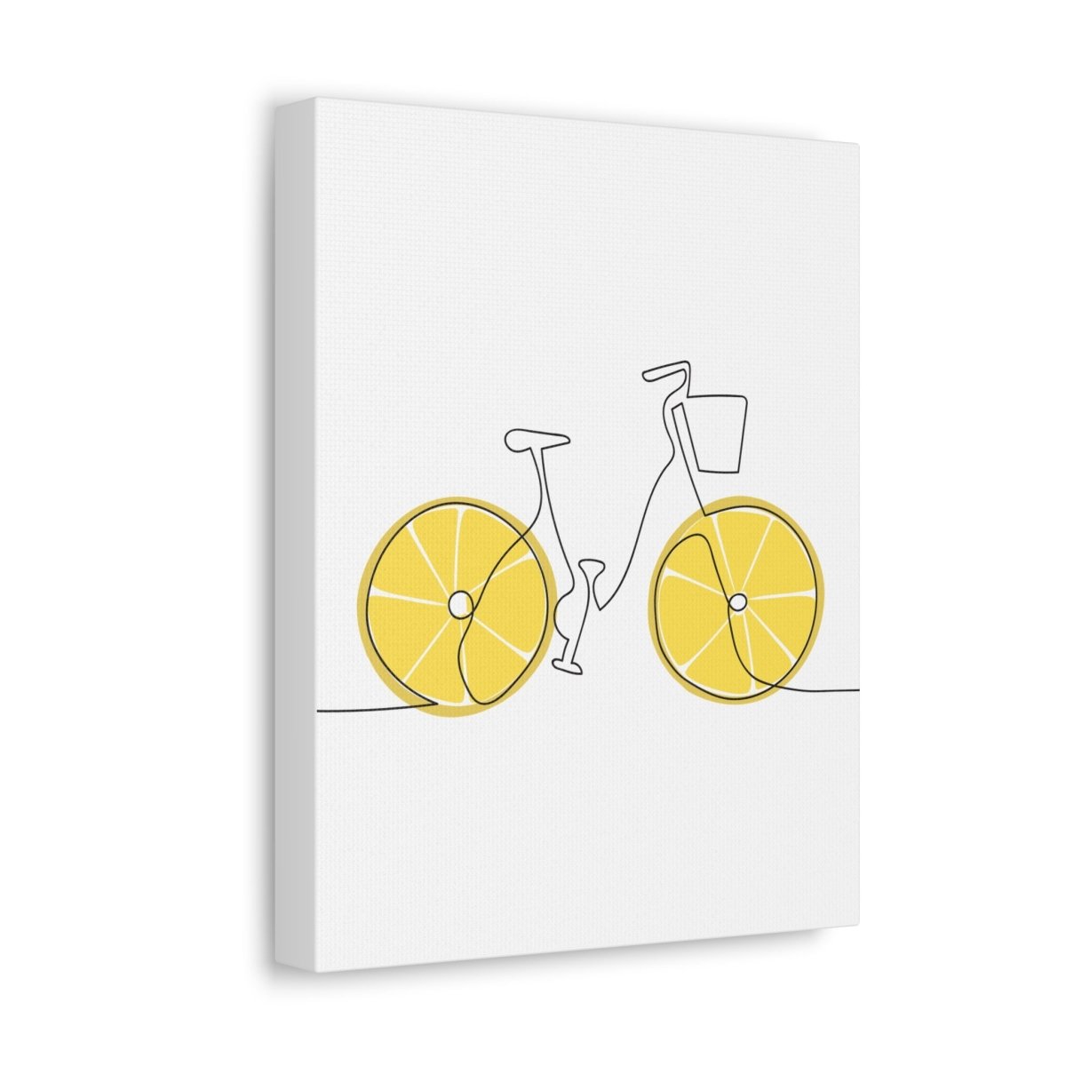 Lemon Ride Stretched Canvas