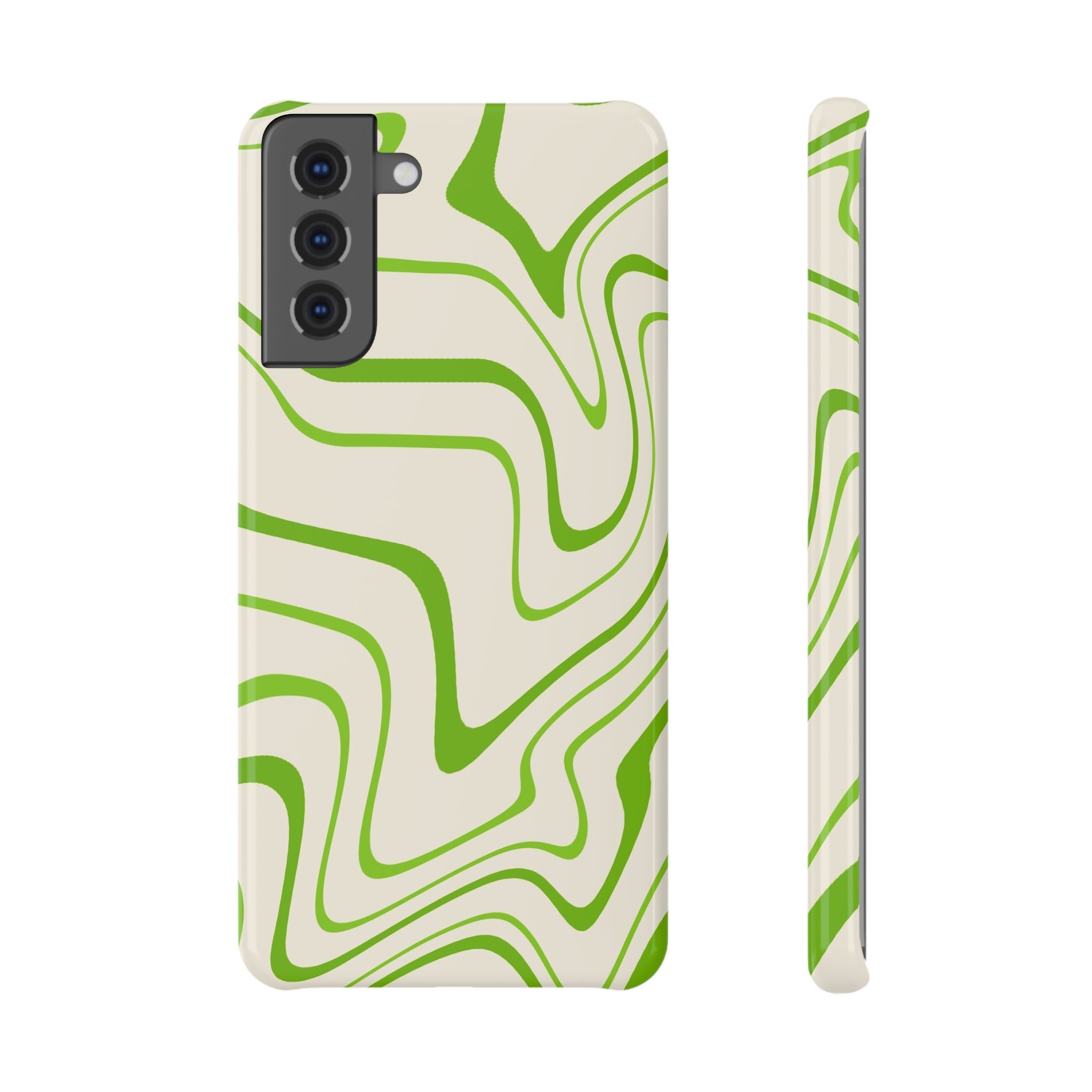 Lime Swirl Slim Snap Case