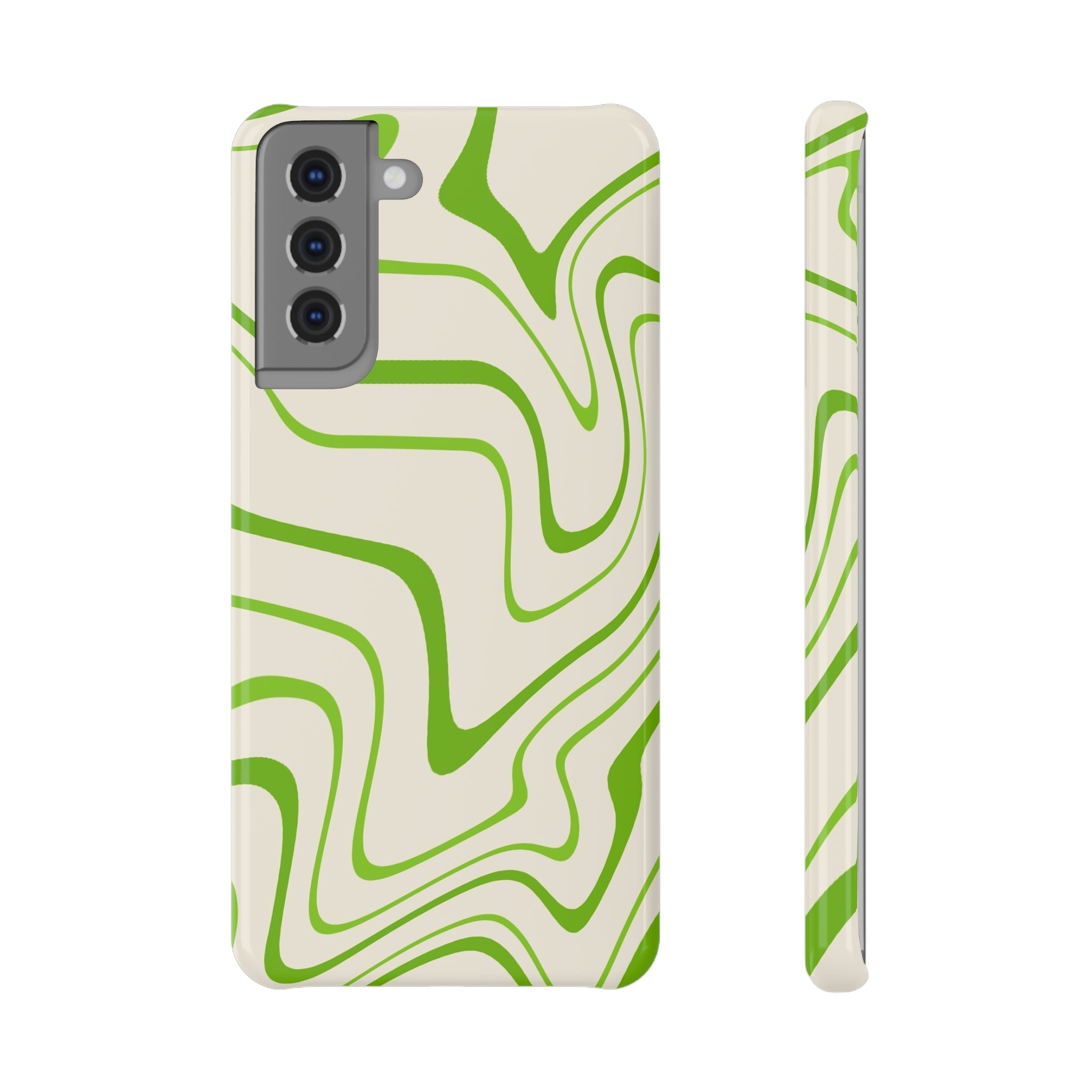 Lime Swirl Slim Snap Case