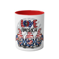 Love America Two - Tone Coffee Mugs