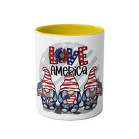 Love America Two - Tone Coffee Mugs