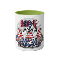 Love America Two - Tone Coffee Mugs