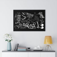 Lucky Vibes Horizontal Framed Poster