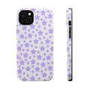 Printify magnetic tough case eco-friendly with purple star pattern for phone protection