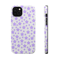 Printify magnetic tough case eco-friendly with purple star pattern for phone protection