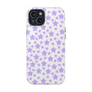 Printify purple star pattern magnetic tough case eco-friendly phone case for iPhone