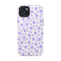 Printify purple star pattern magnetic tough case eco-friendly phone case for iPhone