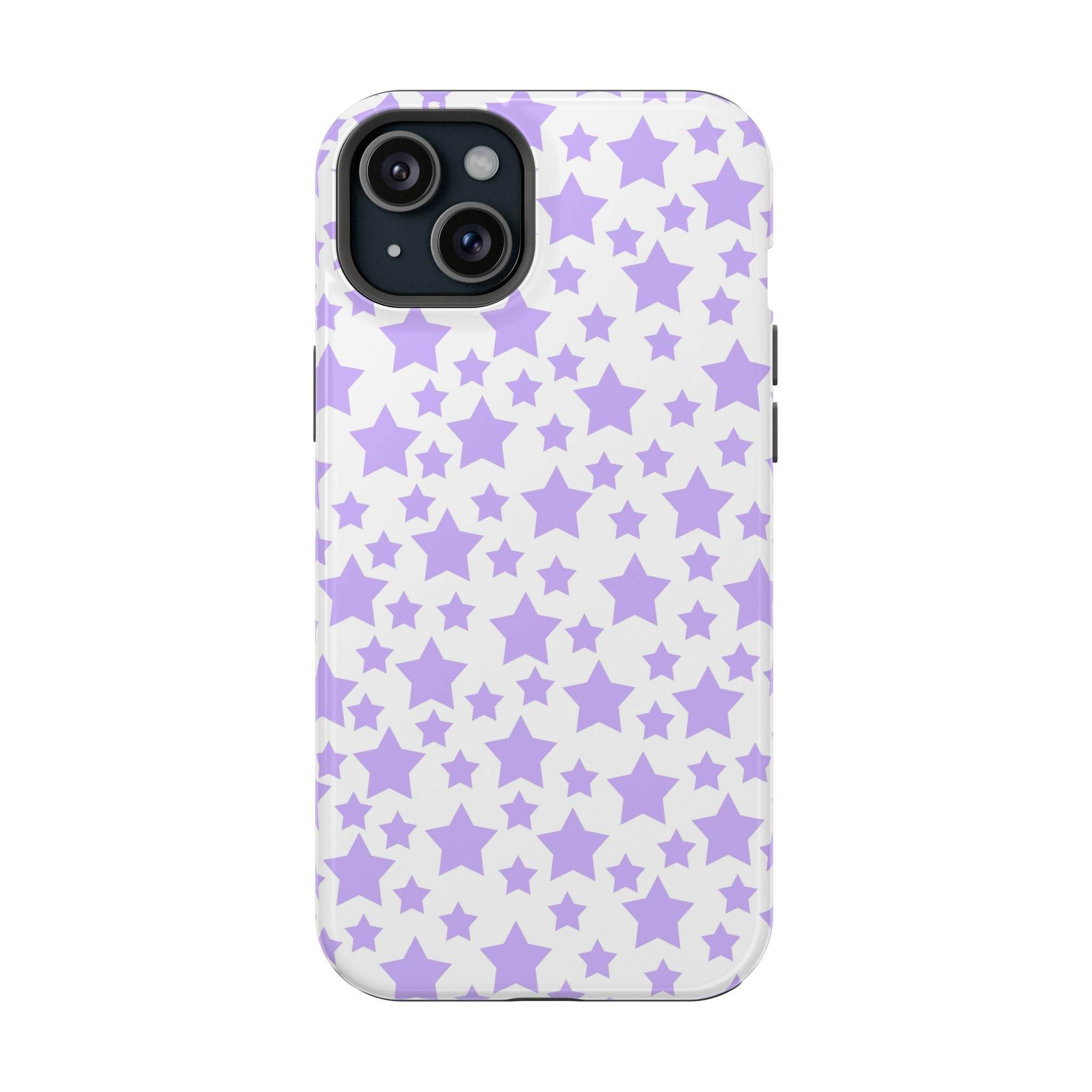 Printify purple star pattern magnetic tough case eco-friendly phone case for iPhone