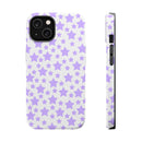 Printify phone case with purple star pattern magnetic tough case eco-friendly design for durability