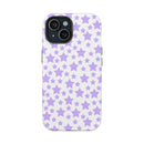 Printify phone case with purple star pattern magnetic tough case eco-friendly design for protection