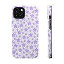 Printify phone case with purple star pattern magnetic tough case eco-friendly design for phone protection