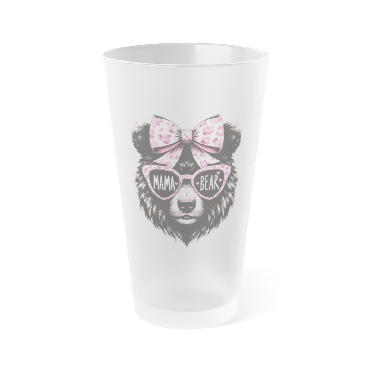 Mama Bear Frosted Pint Glass