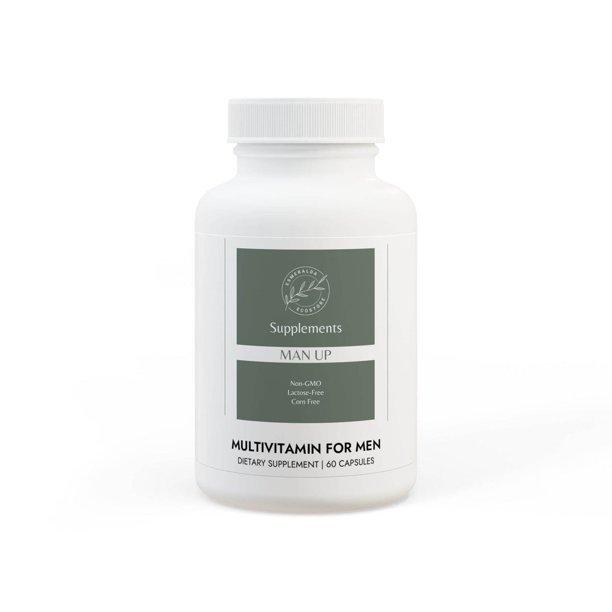 White bottle + cap / Unflavored / 60 Vegetable capsules