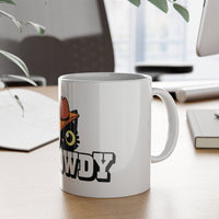 Meowdy White Ceramic Mug