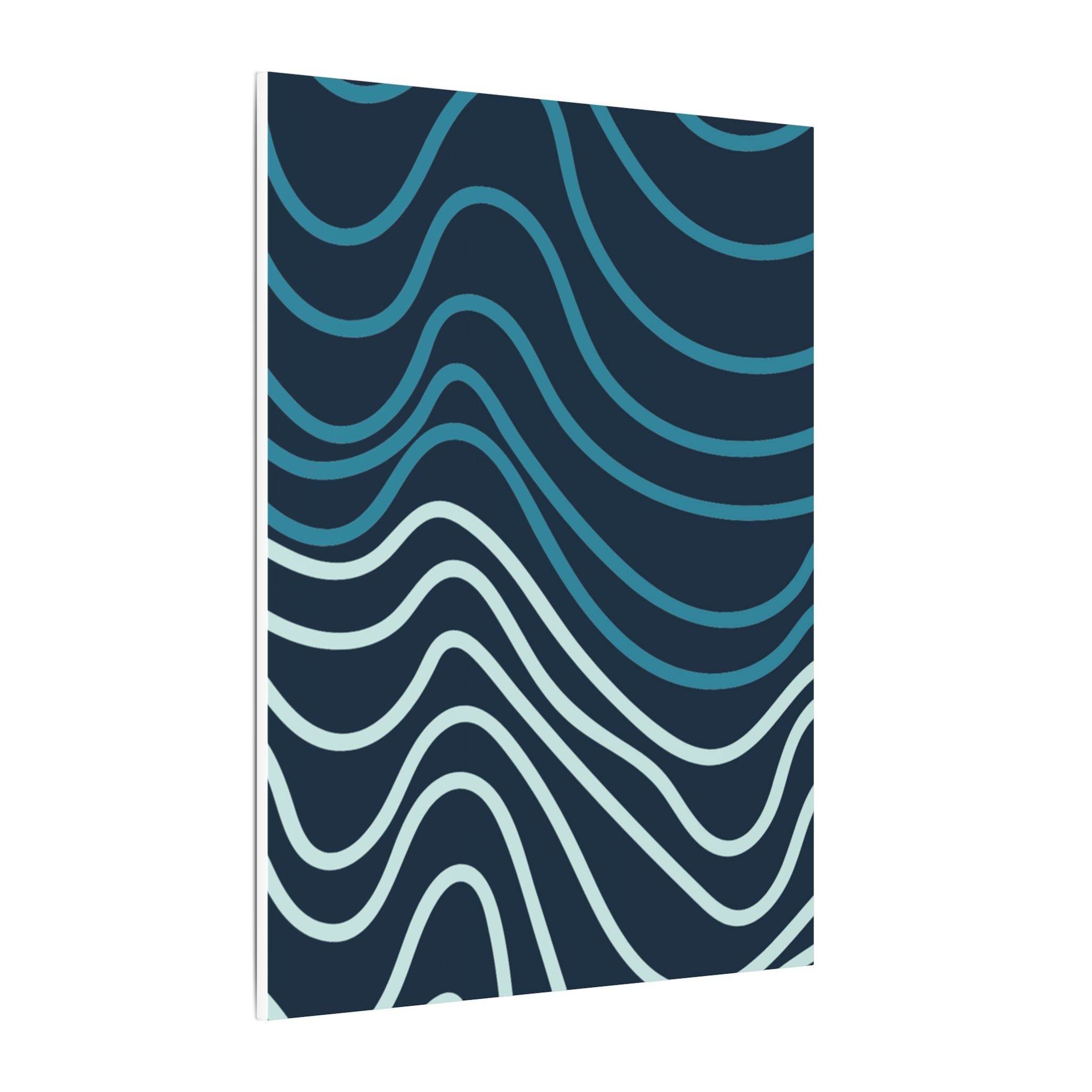 Wiggle Waves Matte Canvas Stretched Multi-Size - Canvas - Esmeralda Ecostore