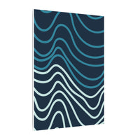 Wiggle Waves Matte Canvas Stretched Multi-Size - Canvas - Esmeralda Ecostore
