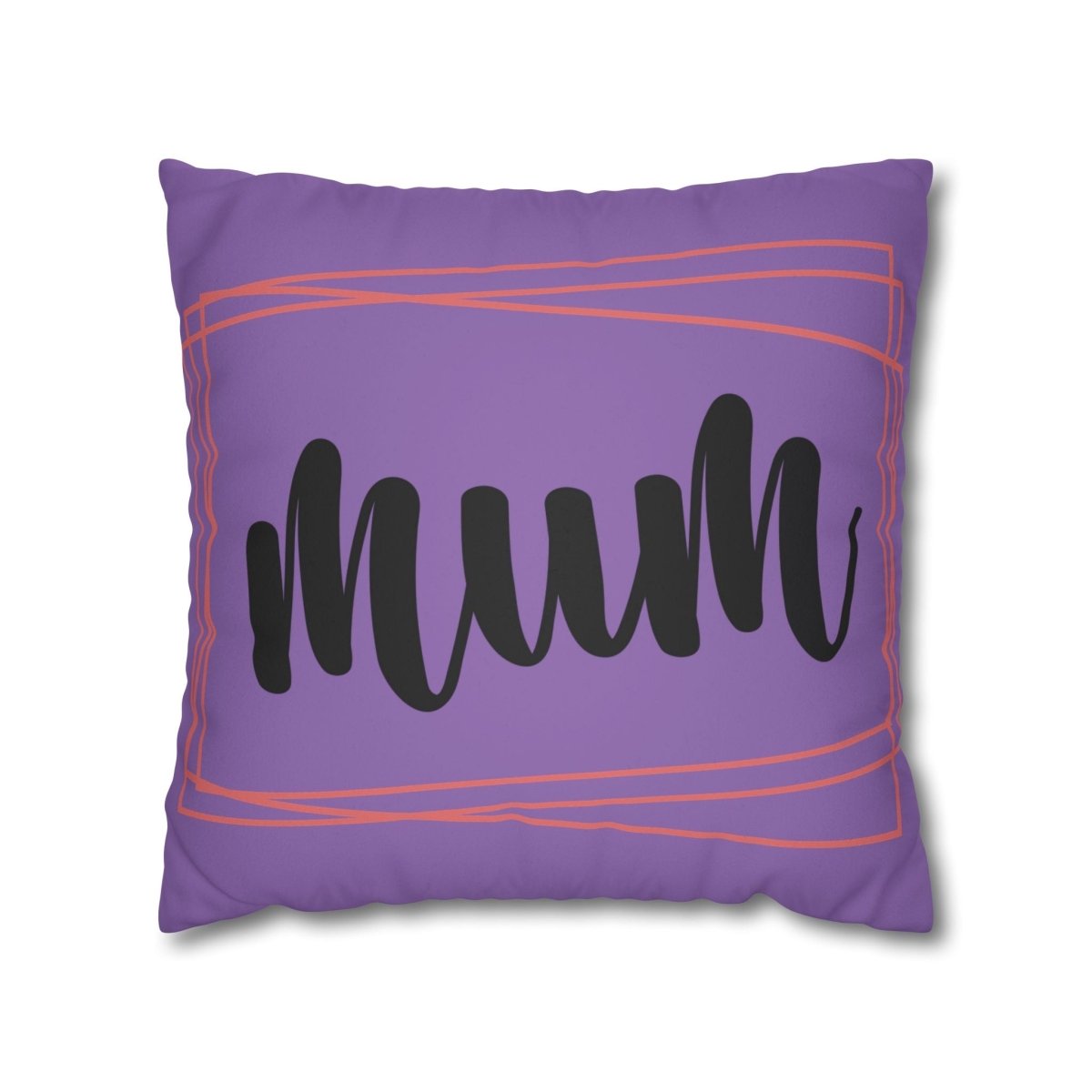 Mum Faux Suede Square Pillowcase