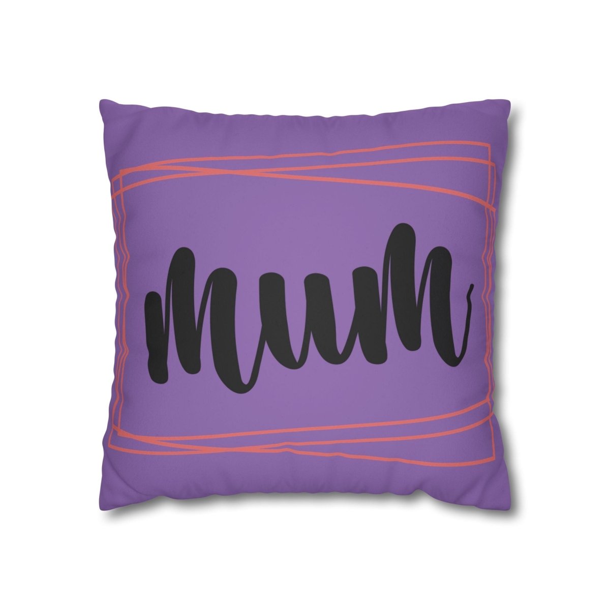 Mum Faux Suede Square Pillowcase