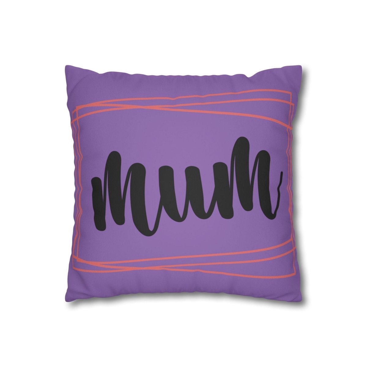 Mum Faux Suede Square Pillowcase