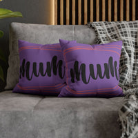 Mum Faux Suede Square Pillowcase