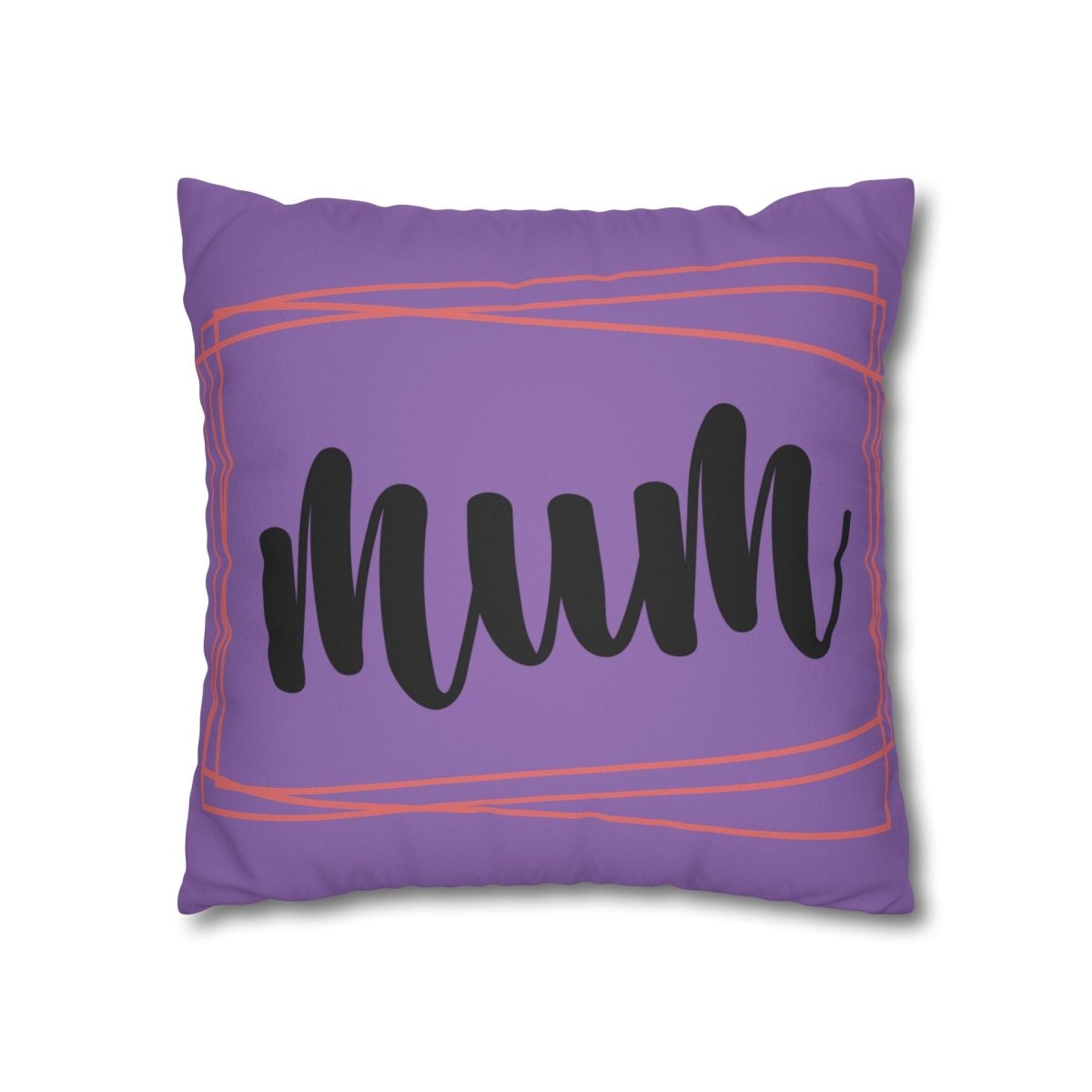 Mum Faux Suede Square Pillowcase