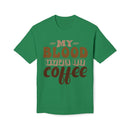 My Blood Type is Coffee Unisex Midweight T-Shirt, Made in US