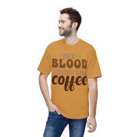 My Blood Type is Coffee Unisex Midweight T-Shirt, Made in US