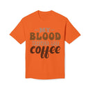 My Blood Type is Coffee Unisex Midweight T-Shirt, Made in US