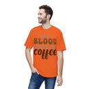 My Blood Type is Coffee Unisex Midweight T-Shirt, Made in US