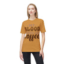 My Blood Type is Coffee Unisex Midweight T-Shirt, Made in US