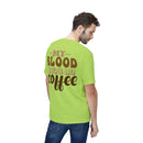 My Blood Type is Coffee Unisex Midweight T-Shirt, Made in US