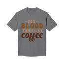 My Blood Type is Coffee Unisex Midweight T-Shirt, Made in US